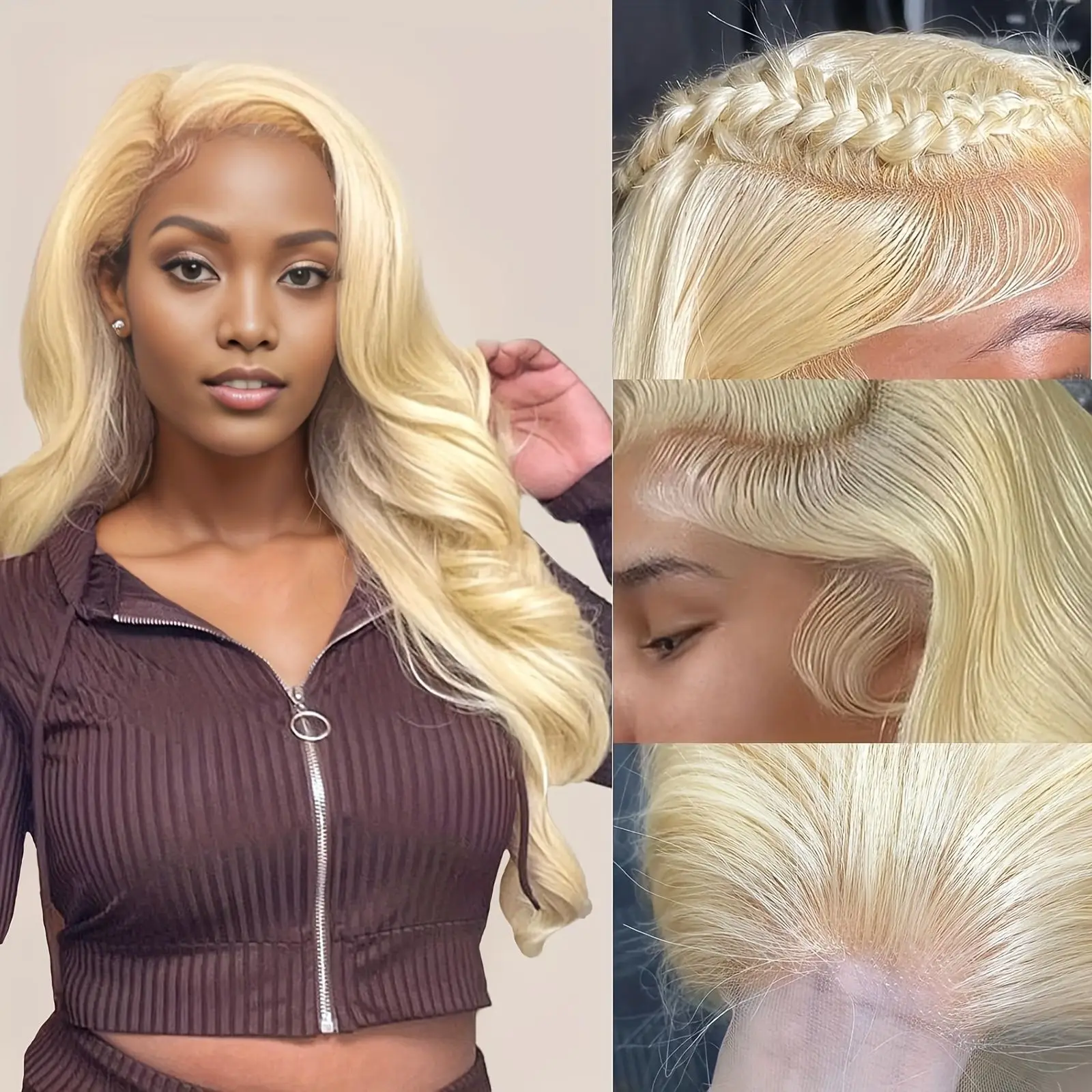 613 honey blond lace front wigs human hair 13x6 hd glueless wigs human hair body wave human hair wigs  wig for women