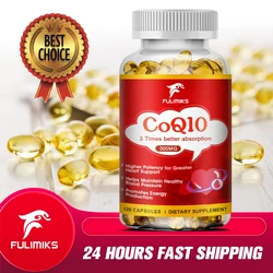 CoQ10 Capsules Supports Healthy Heart Function Increases Energy Endurance Promotes Mouth and Gum Health Promotes Immune Health