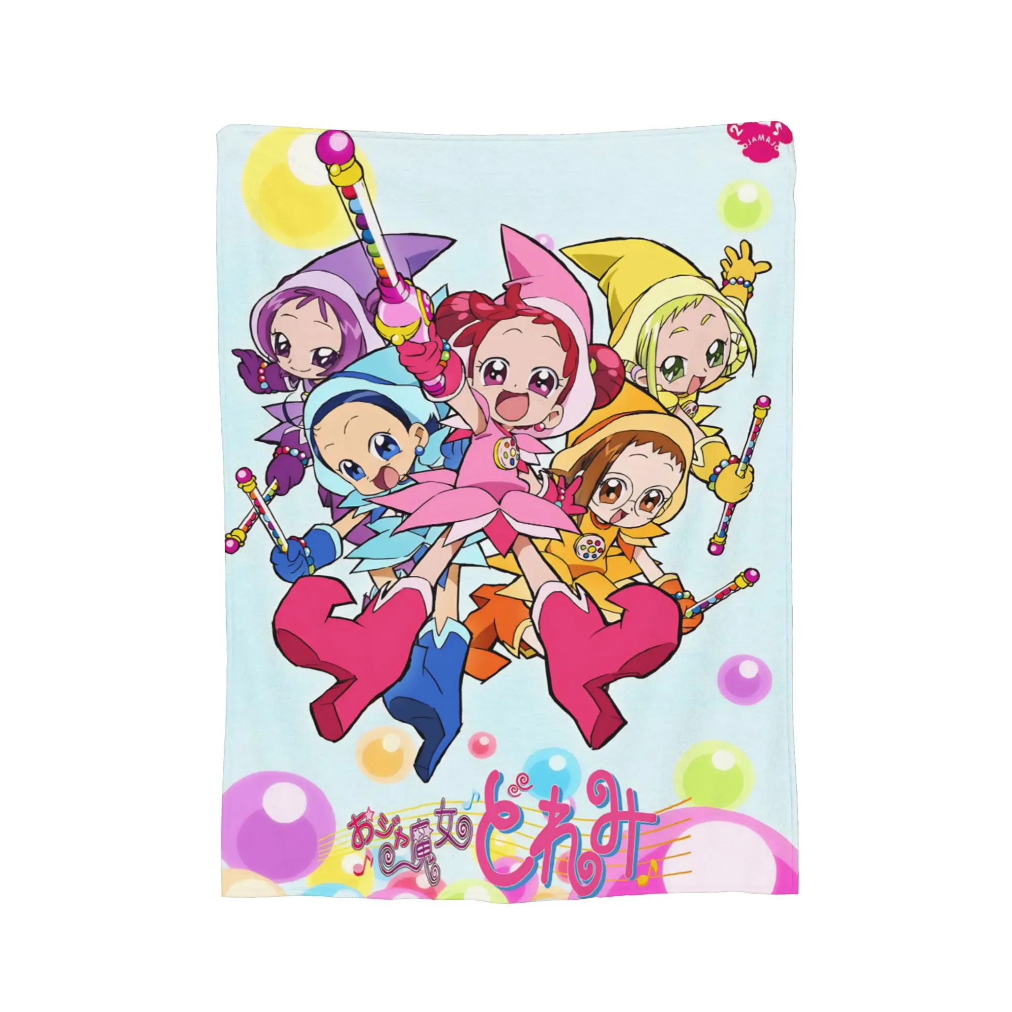 بطانية كرتونية للفتيات السحرية doReMi خفيفة الوزن من الصوف الرقيق المريح هدية رمي بطانية لحاف رقيق من القطيفة #3