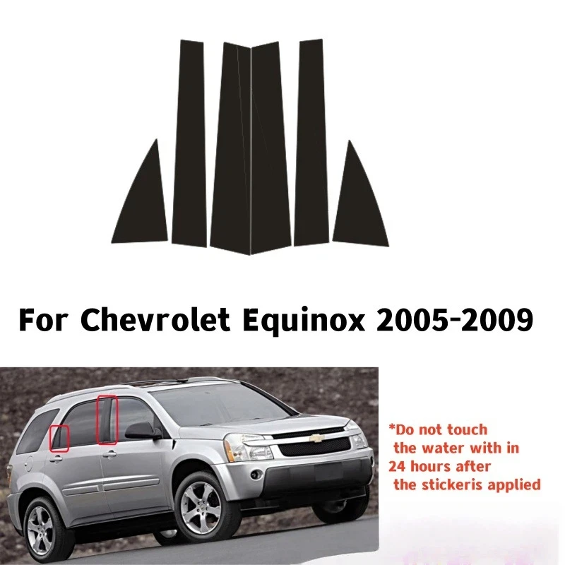 

Для Chevrolet Equinox 2005-2023 накладки на окна, центральная пленка, колонна B C, стойки, наклейка, автомобильные аксессуары