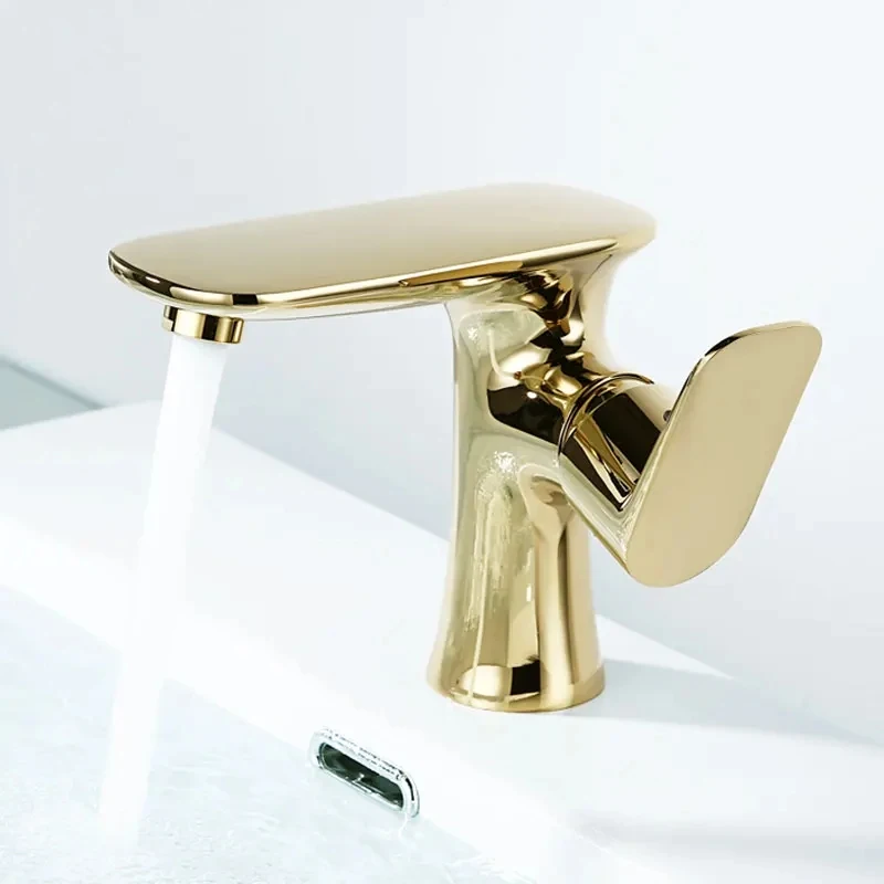 

Bathroom Basin Faucet Chrome Brass Bathtub Sink Mixer Tap Hot And Cold Waterfall Faucet Deck Mounted Wash Basin Tap