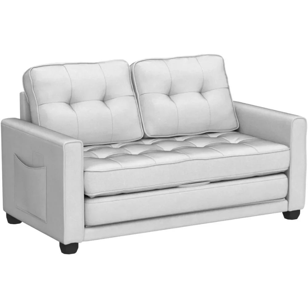 Loveseat Sleeper, Convertible Sofa Bed Couch Futon Couches, Folding Couch Bed for Small Spaces, Foldable Floor Gaming Sofa Bed