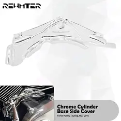 Motorcycle Cylinder Base Side Cover For Harley Dyna 2006-17 Touring Road King Street Electra Tri Glide FLHT FHLX FLHR 2007-2016