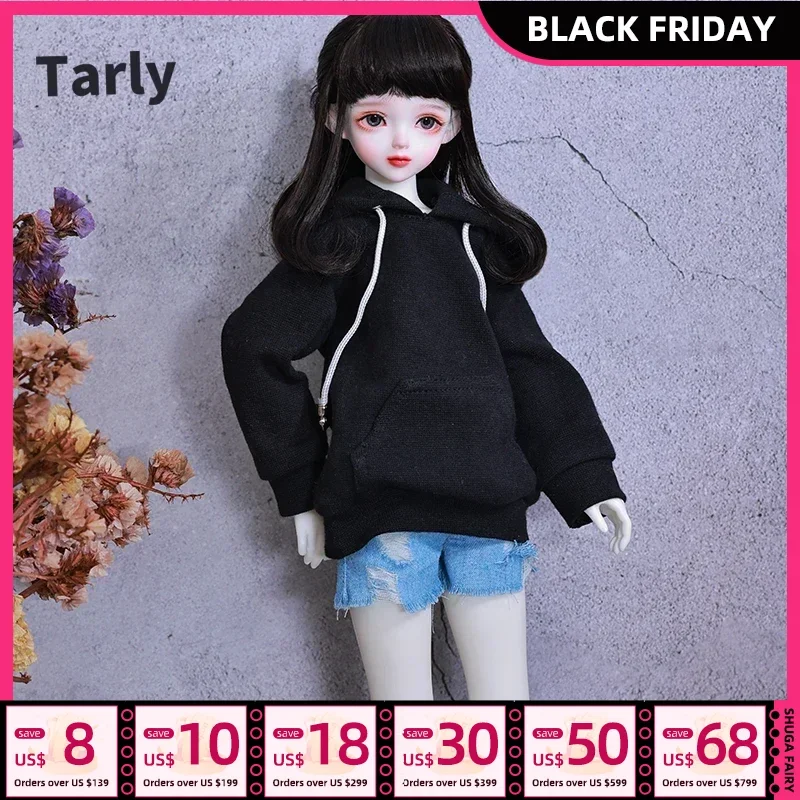 Tarly BJD Doll 1/4 Casual girl in hoodie with Martens and small white shoes  High Quality Toy Resin Gift Doll