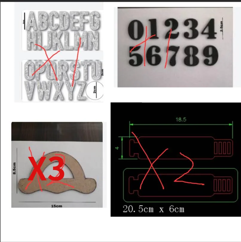 

Customize 4 moulds。 is compatible with most hand die cutting