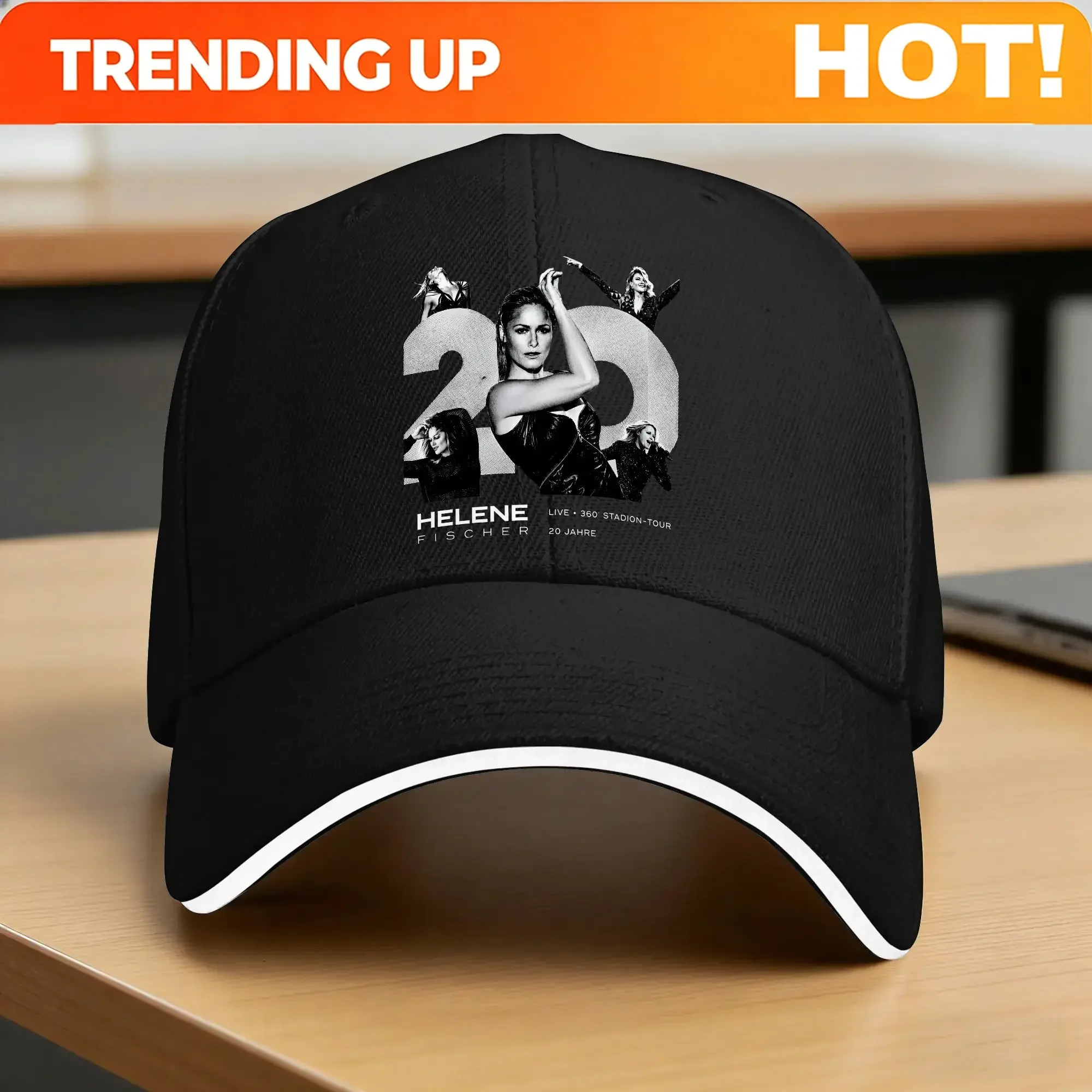Custom H-Helene Fischer 360° Stadium Tour Casual Baseball Cap Kpop Rock Hip Hop Hats Summer Sun Unisex Men Fitted Retro