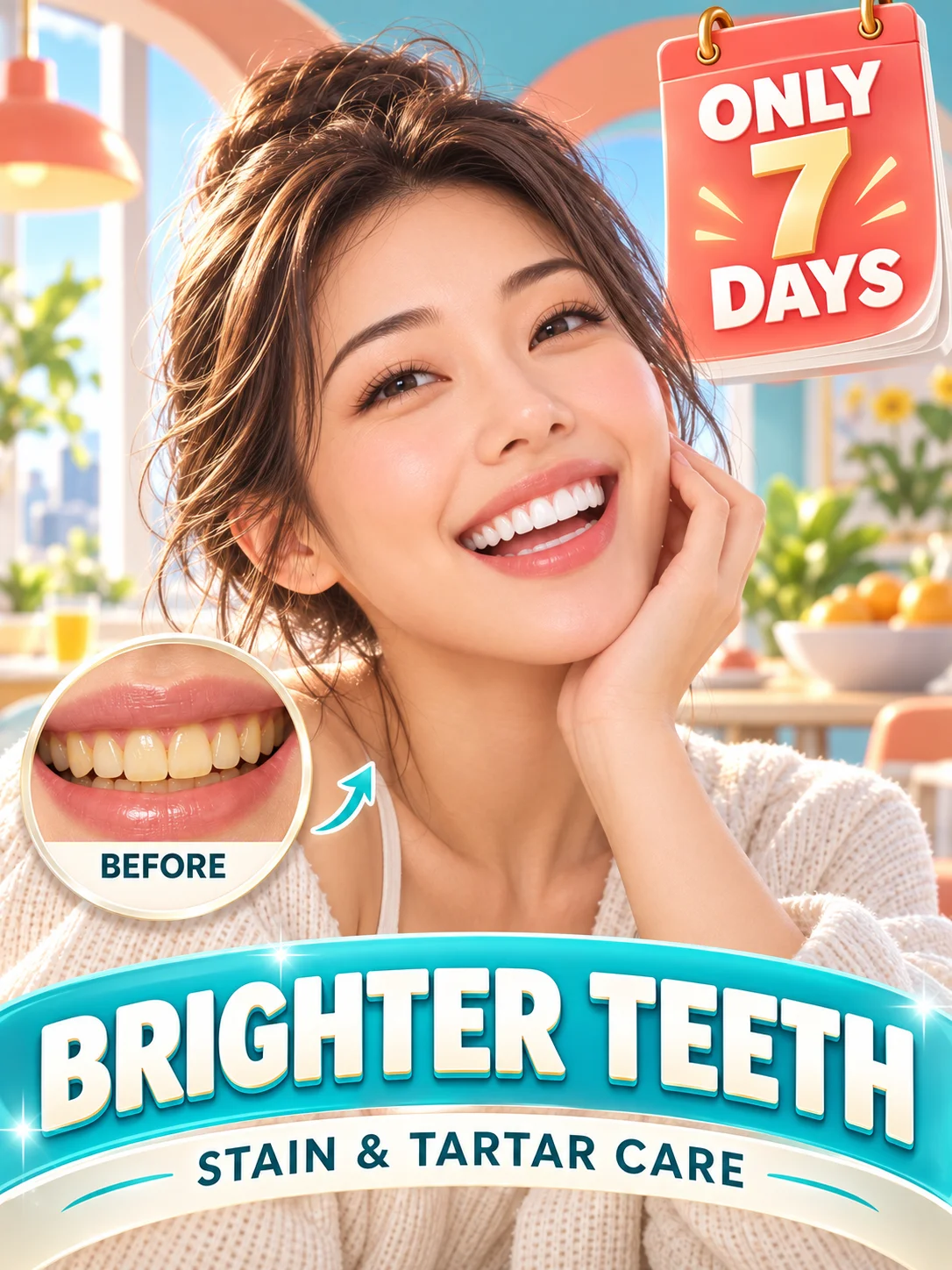Camera Flash Smile Daily Oral Care Foam for a Confident Appearance