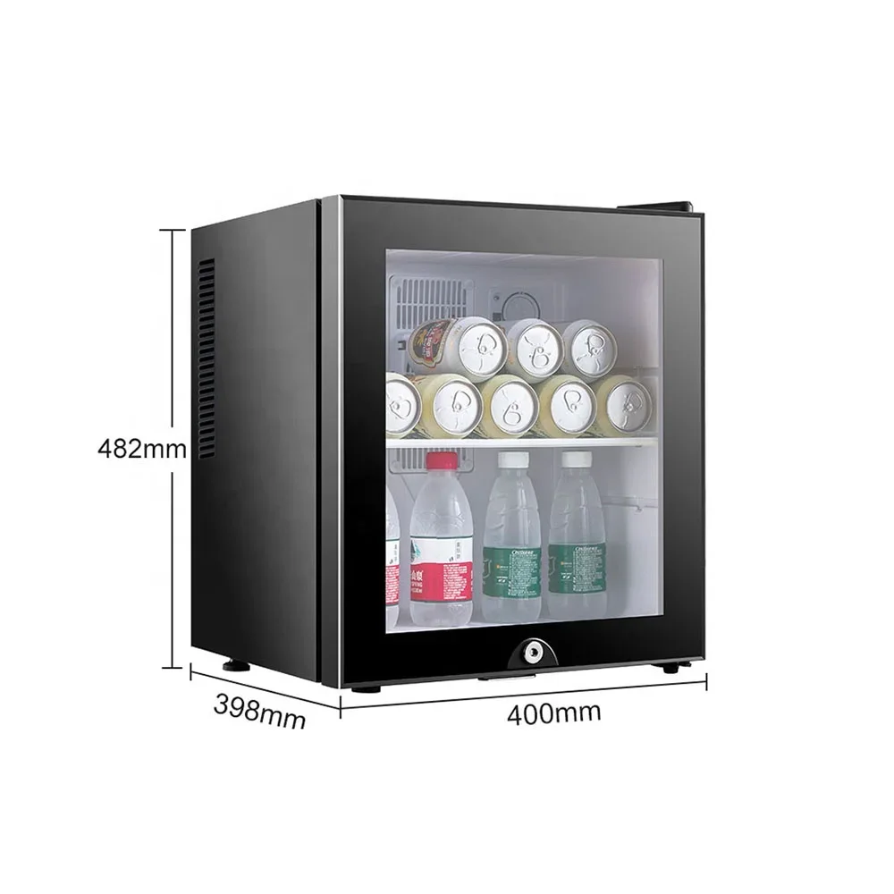 Hot Sale 30L 40L 2 Layers Custom Glass Door 12V Hotel Mini Fridge Refrigerator for Car