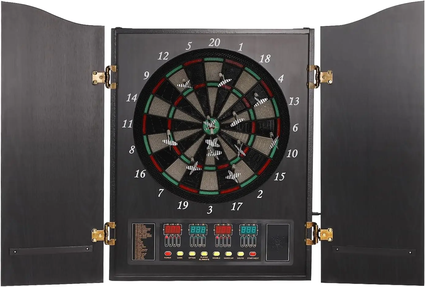 Elektronische Dartbordkast Decoratieve Dartbordkastset met 12 pijlen 88 klassieke dartbordkoppen voor feestjes en gamenavonden