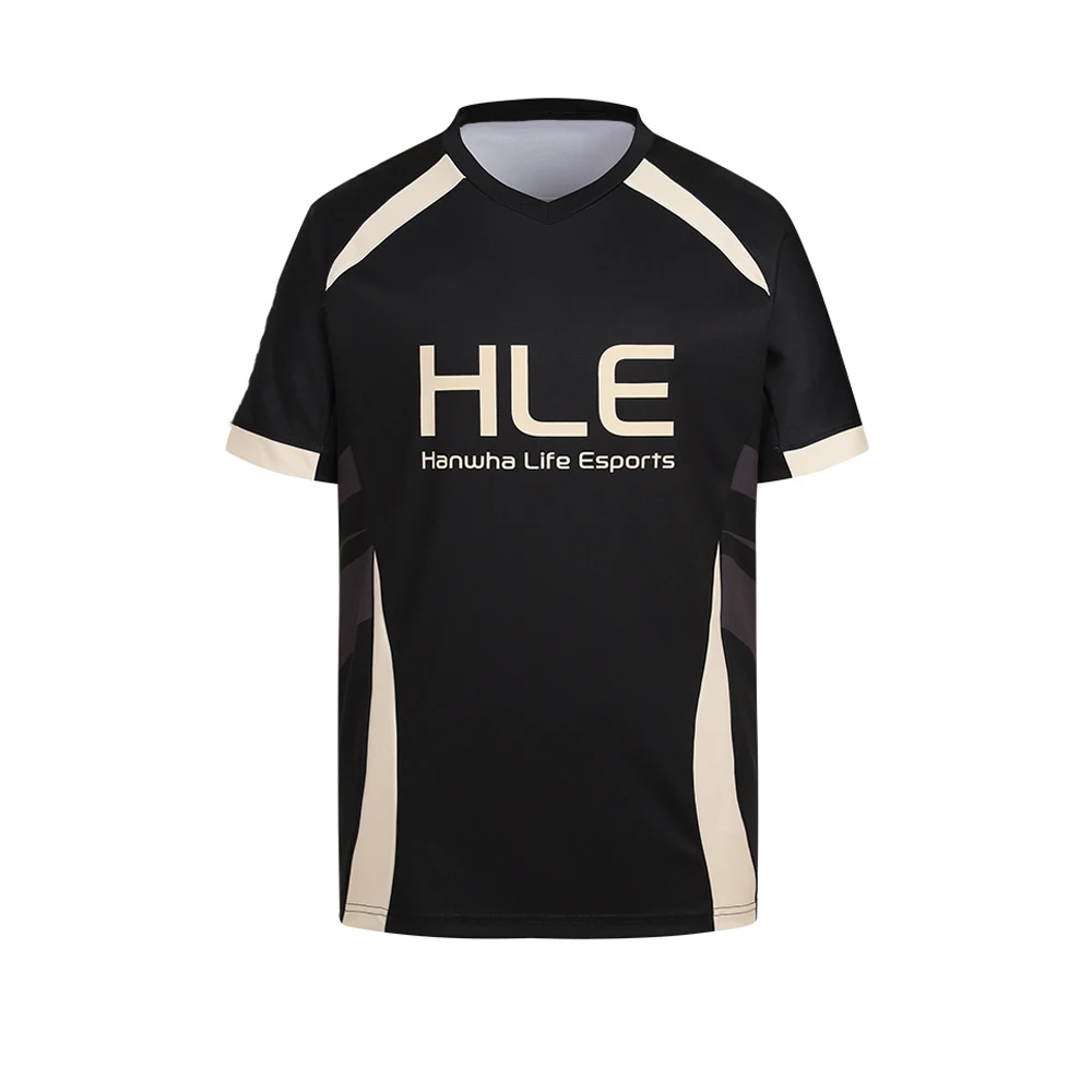 2025 جديد Hanwha الحياة Esports فريق Esports الألعاب تي شيرت الرجال قصيرة الأكمام موحدة تي شيرت ل جامعة الأساطير المشجعين المحملة القمم #1