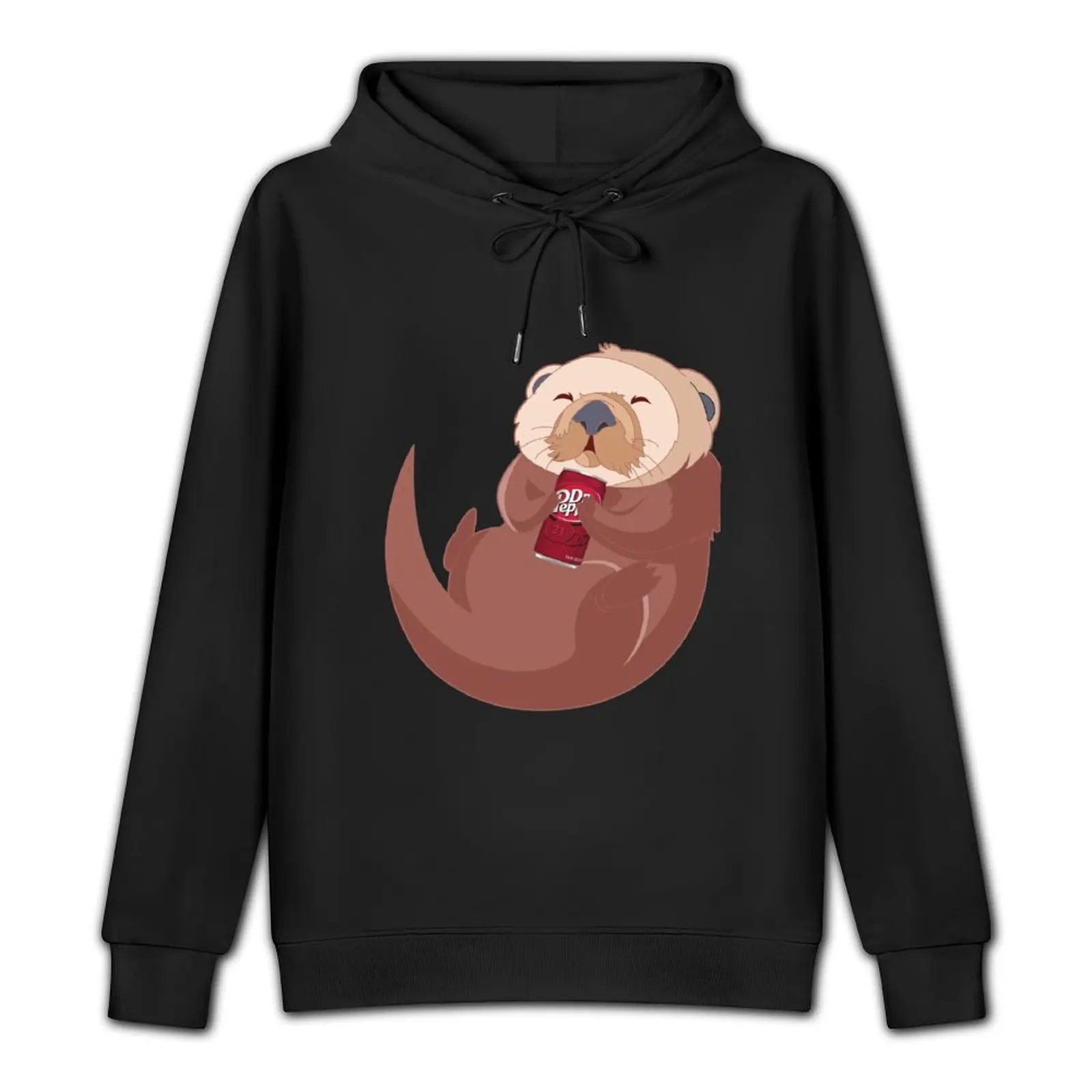 Otter + Dr. Pepper Pullover Hoodie men clothing japanese style autumn clothes new features of hoodies & sweatshirts