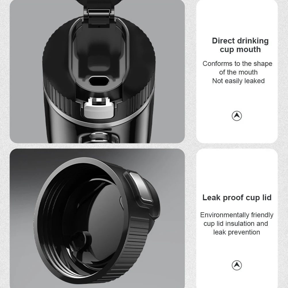 12 V/24 V Rvs Thermos Cup Auto Verwarming Cup LCD Display Water Warmer Fles Slimme Temperatuurregeling waterkoker