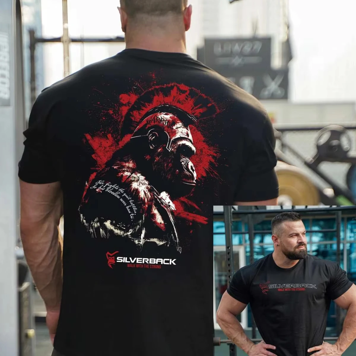 Streetwear Brand Red - Kaos Merek Pakaian Latihan Kekuatan Profesional