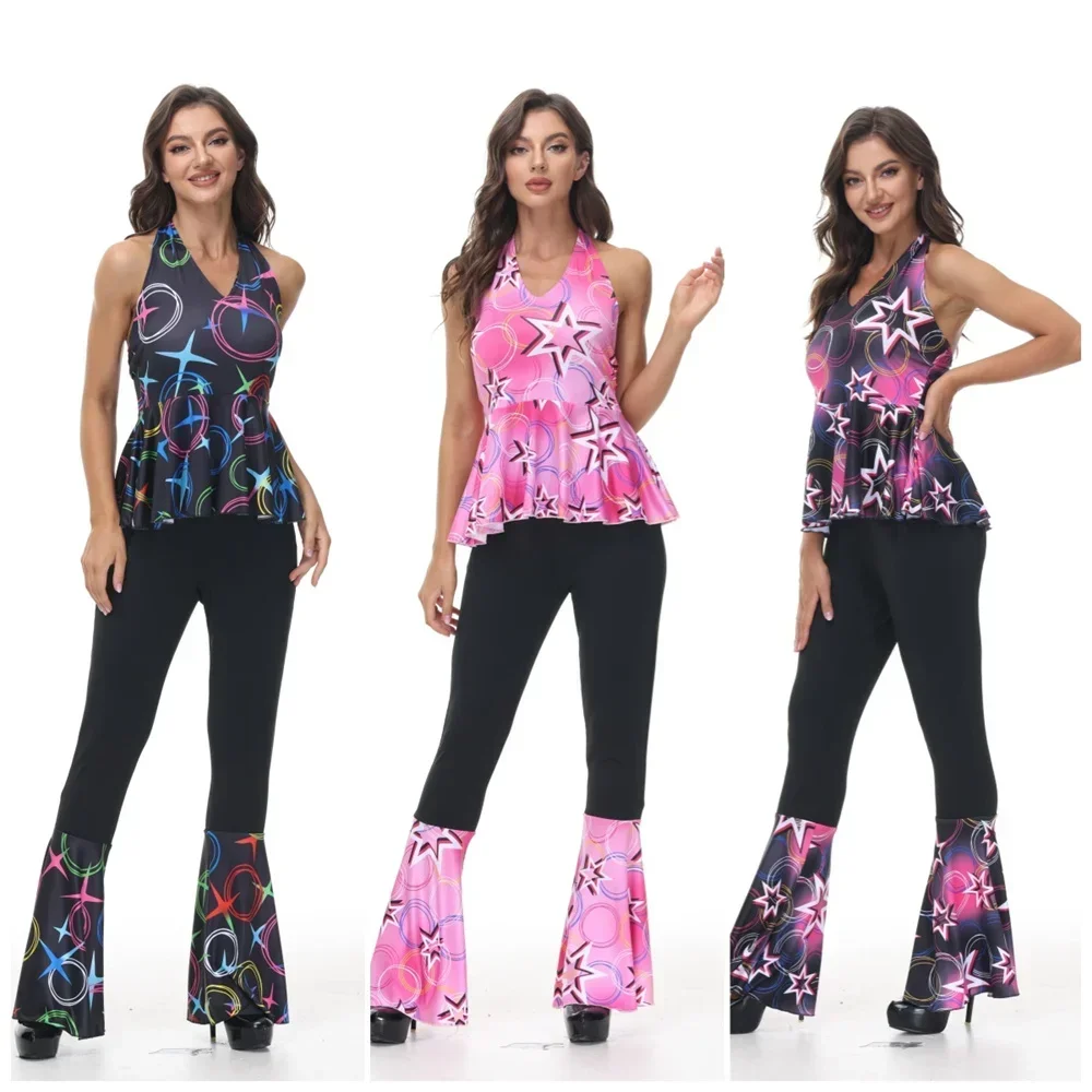 ملابس رقص حفلة هزلي للنساء ، فستان كرة هيبي ، أزياء تنكرية لعيد الهالوين ، لمعان ، هذيان #6