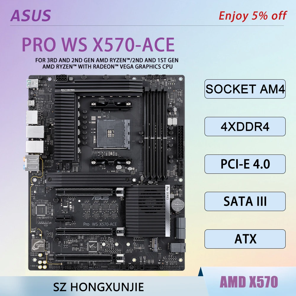 Asus X570 AM4 Placa…