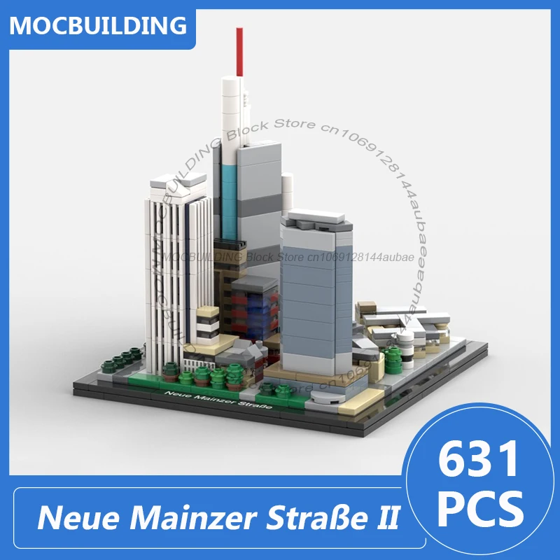 

Neue Mainzer Straße II 1:2000 Scale Architecture Model Moc Building Blocks Diy Assemble Bricks Display Xmas Toys Gifts 631PCS