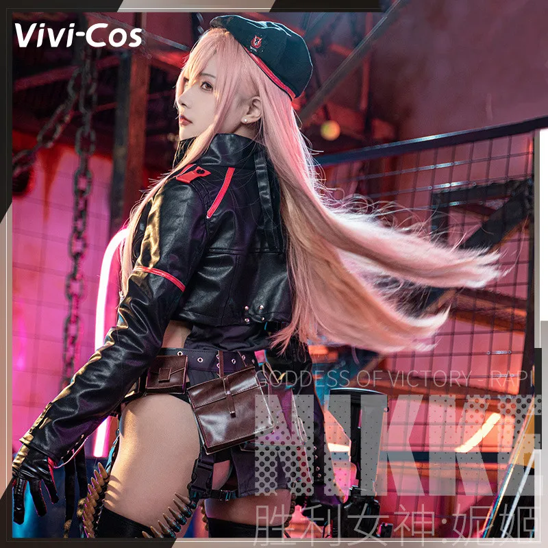 Vivi-Cos Game NIKKE The Goddess Of Victory Rapi Cool Sexy Black Suit Cosplay Women's Costume Fashio Activity Party Role Play New