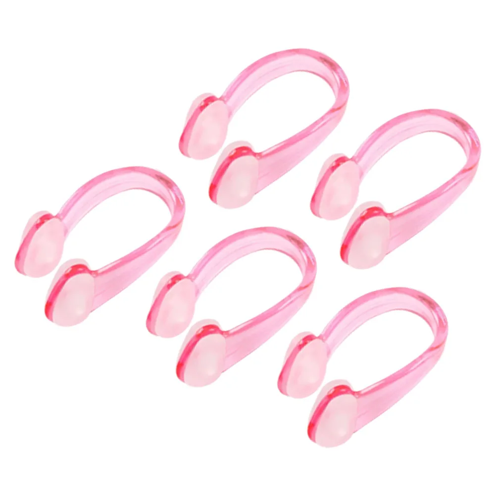 5pcs Swim Clips Plugs for Swim Nose Clip Kids Adults Kids Comfortable Waterproof Non Silicone Accessories