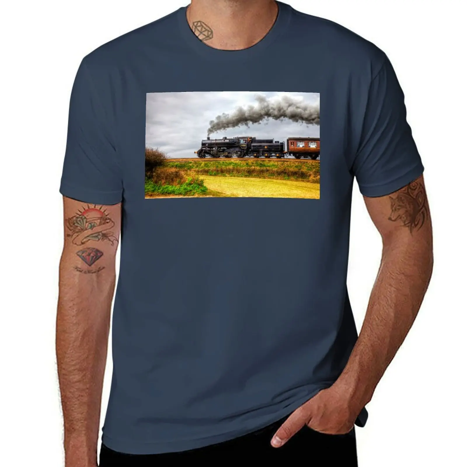 Black Prince Steam Train North Norfolk Railway UK England T-Shirt t shirts for man cotton funny g man t shirts for men T-Shirt