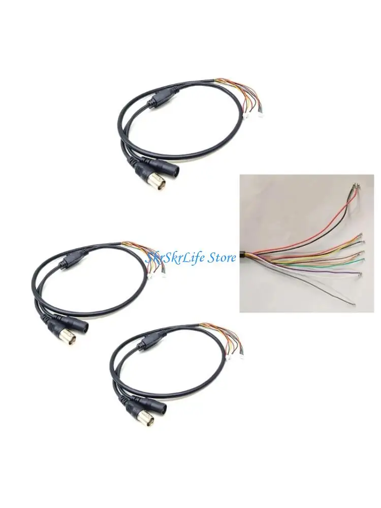 

E65E Универсальный 11-ядерный кабель управления OSD для камер видеонаблюдения, поддерживающий вход питания и видеосоединение BNC