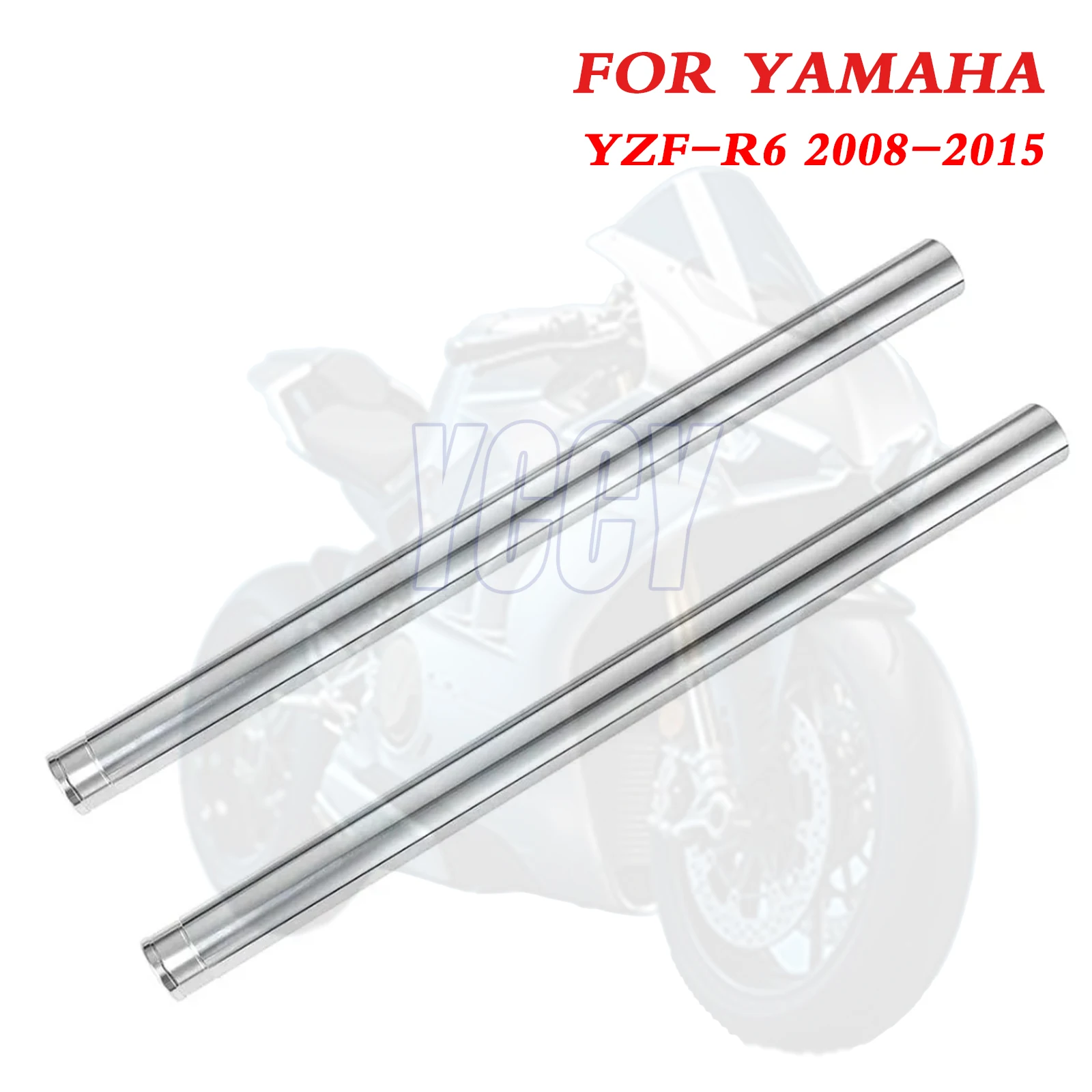 41x525MM impeccable 2 × Tubes de jambe de fourche intérieure avant de moto pour YAMAHA YZF R6 YZF-R6 2008-2015 barres de Suspension de frein tuyaux de fourche
