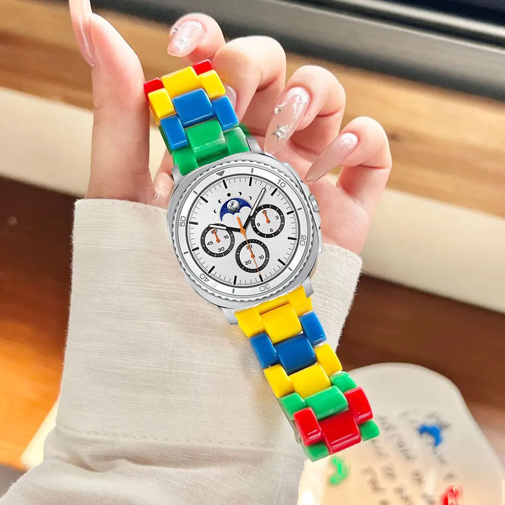 Per Galaxy Watch Ultra 47mm cinturino colorato braccialetto sportivo per Samsung Galaxy Watch 8 40 44mm 8 cinturino classico accessorio Smartwatch