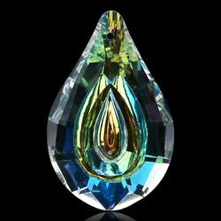 1Pc 50mm Glass Crystal Prism Suncatcher Rainbow Make Hanging Droplot Pendants For Window Ornament Chandelier Part DIY Home Decor