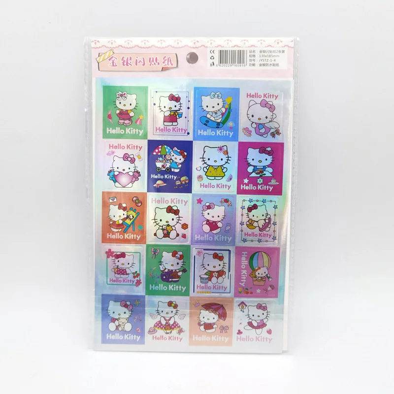 24pack/lot Sanrio Melody Kuromi Cinnamoroll Sticker Cute Cinnamoroll Scrapbooking DIY Diary Decorative Sticker Album Stick Label