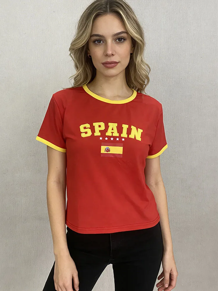 

Ladies' Fashion Street New Product Beautiful Trendy Harajuku Ins High Street Embroidered Pattern Round Neck T-shirt Y2k Clothing