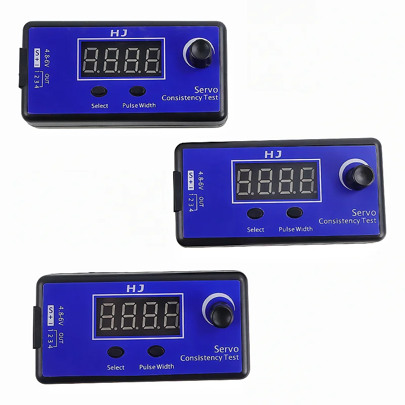 HJ RC Servo Tester 4 Servos ESC Consistency Checker for RC Airplane Helicopter Car Digital Multi-functional Steering Tools