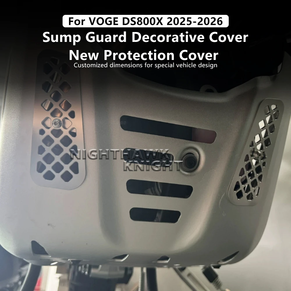 For Voge DS800X DS 800 X 800DSX Rally 2025 2026 Motorcycle CNC Aluminium Sump Guard Decorative Cover Underbody Protection Shield
