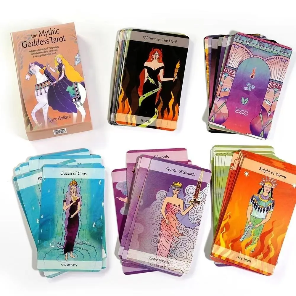 10.3*6cm The Mythic Goddess Tarot: Includes A Full Deck of 78 Tarot Cards