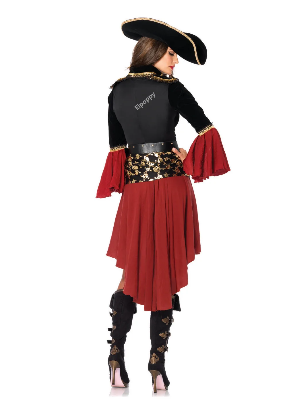 Vestido extravagante medieval gótico para mulheres, Terno Cosplay Halloween, Roupa de desempenho