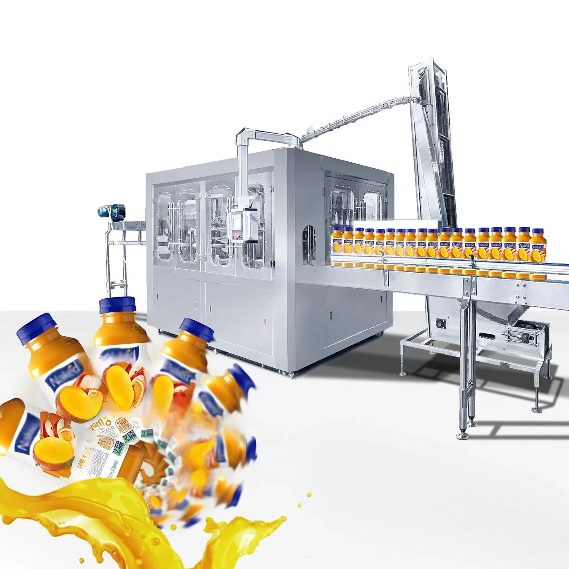 

Soda beverage production line, juice carbonated beverage production machinery and equipment, with a high degree of automation