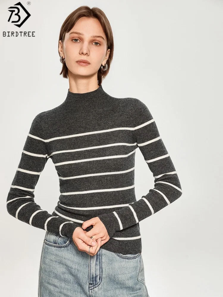 birdtree-–-sous-vetements-tricotes-a-rayures-en-laine-de-mouton-100-pull-a-col-montant-sans-couture-pour-femmes-pull-d'automne-2025-t59008jf