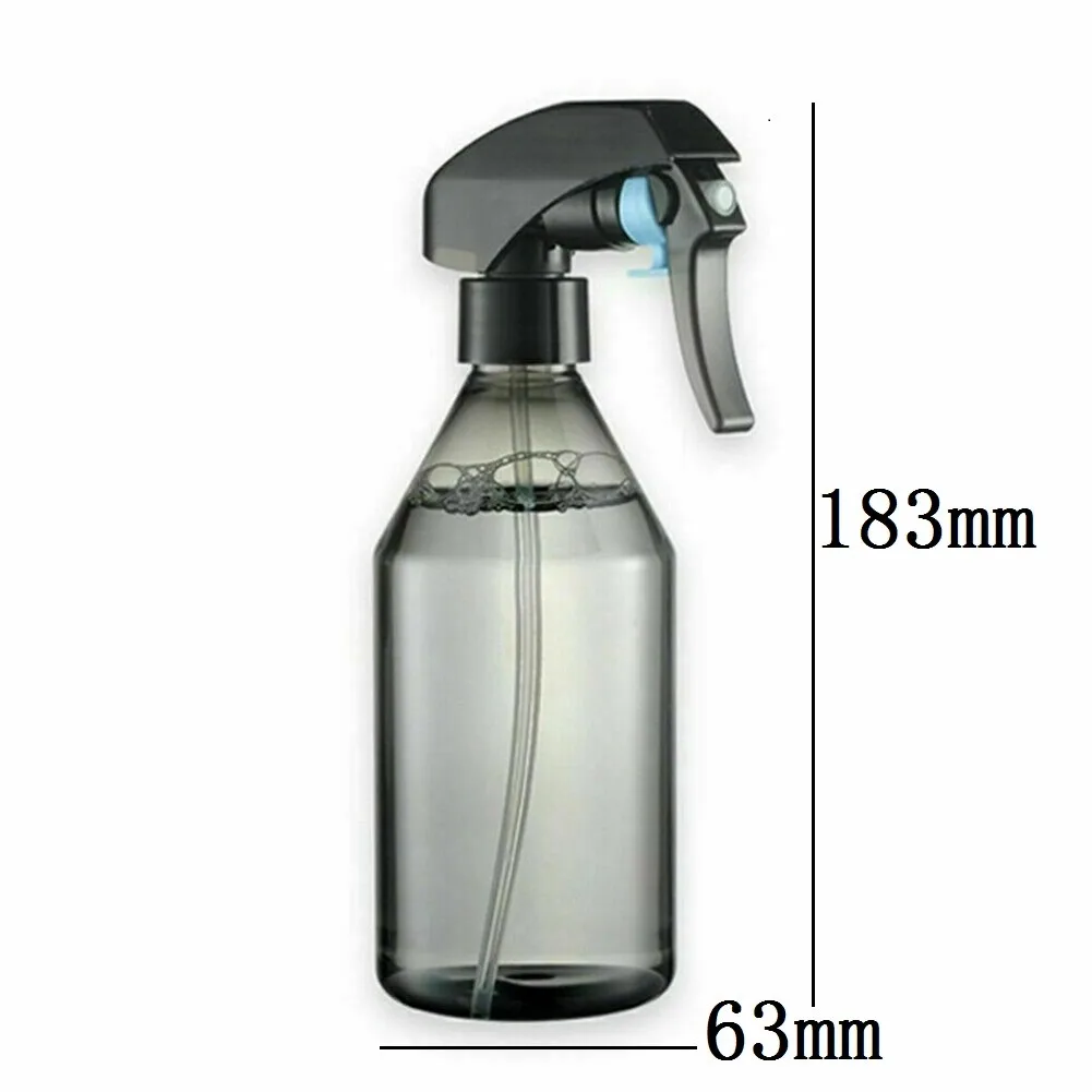 Leak proof Buckle PET Bottle Body Threaded Mouth 300ml Plastic Water Spray Bottle for Garden Cleaning and More