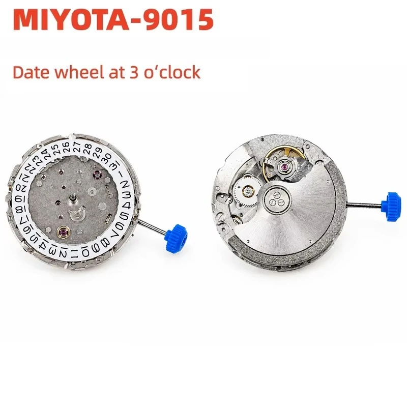 China Genuine Miyota 9015 Automatic Mechanical Watch Movement 24 Jewels 28800BPH High Precision Hacking Hand Winding