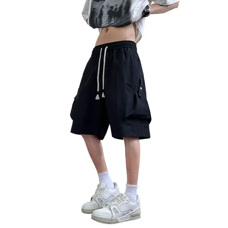 

Summer New Style Fashionable Men's Work Pants Shorts Loose-Fit Casual Multi-Pocket Bermudas Lightweight Breathable Shorts