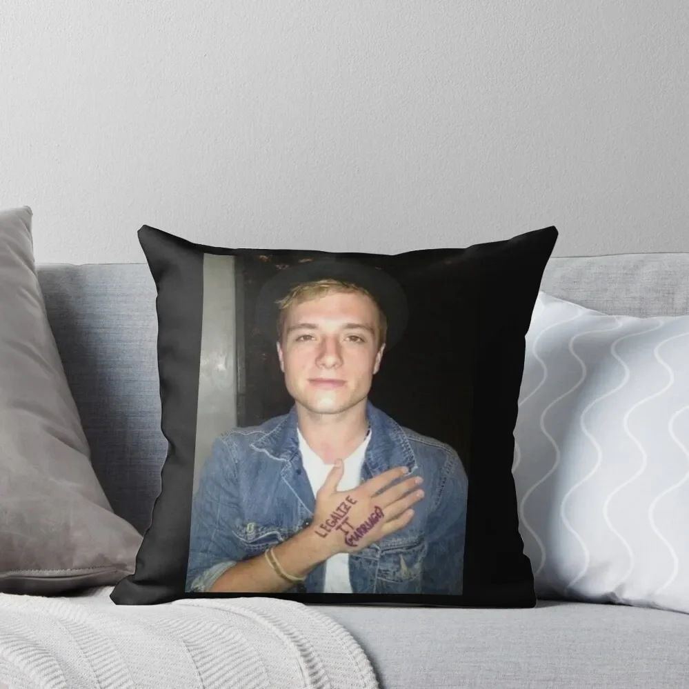 Josh Hutcherson-Legalize It (Marriage) Throw Pillow Cushion Cover Luxury Couch Cushions Cushion Cover Pillow