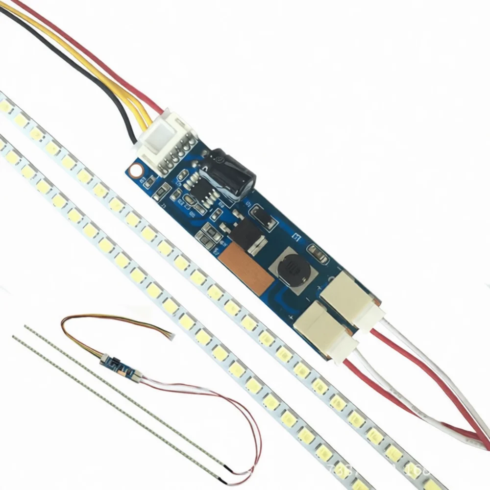 Universal LED Backlight Strip Kit For 19 22 24 Inch LCD Monitor Screen Replacement Dimmable Lamps Maintenance Hardware Tool