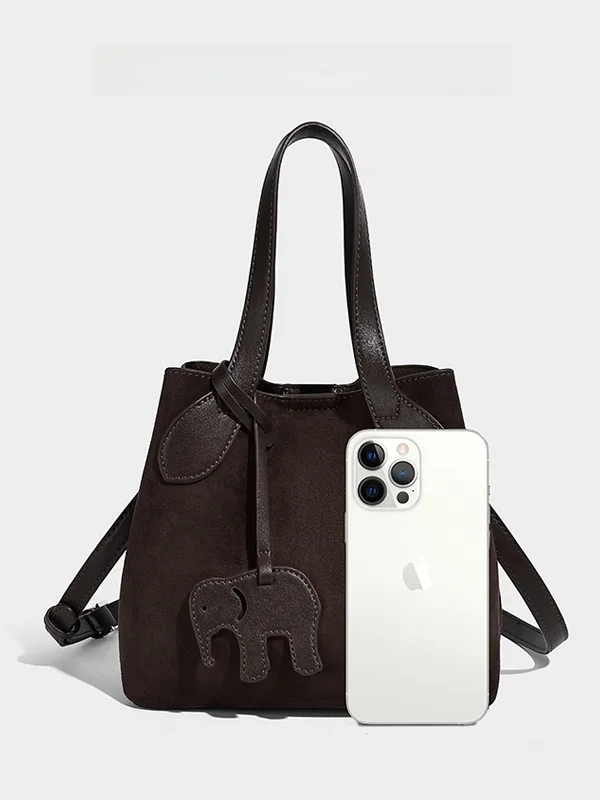  Women's Tote Bag Casual Simple Style CHARLIEKITTY 2025 Summer Collection Medium Hardness Shoulder Handbag
