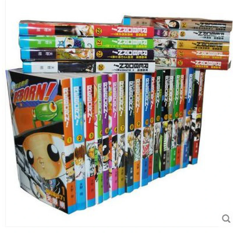 33 Books Japanese Youth Cartoon Comic Hitman Reborn Manga Comic Book Complete All Set  Language Chinese