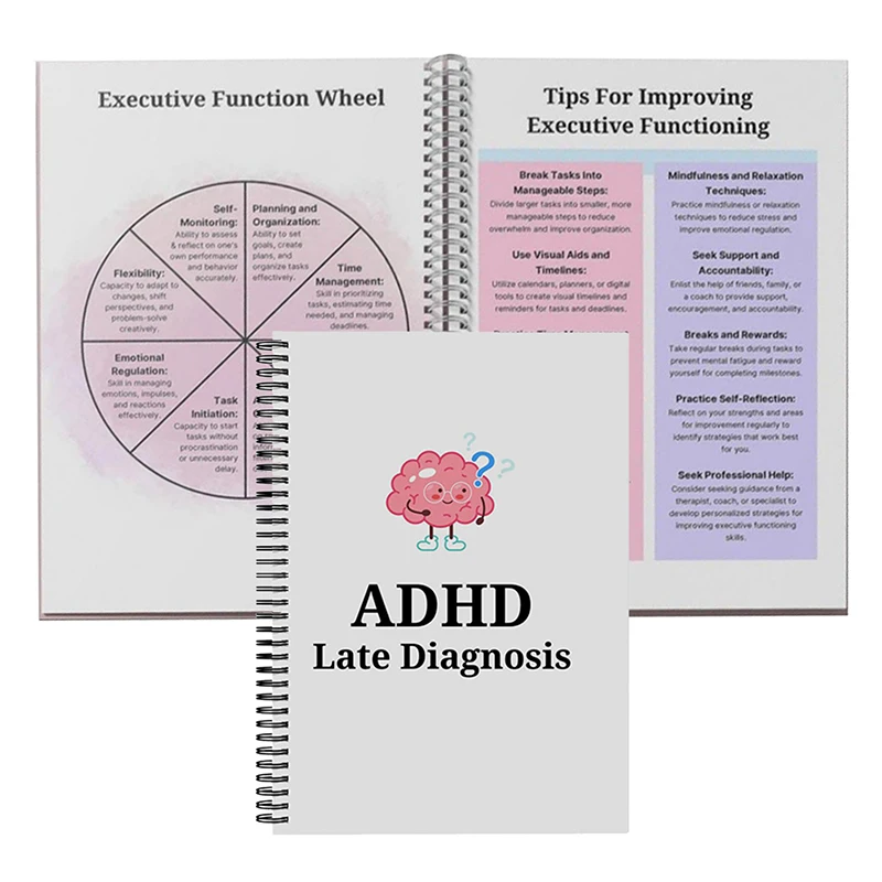 ADHD Late Diagnosis 2025 ADHD Planner For Neurodivergent Adults Personalized Family Monthly Calendar Planner Daily Planner