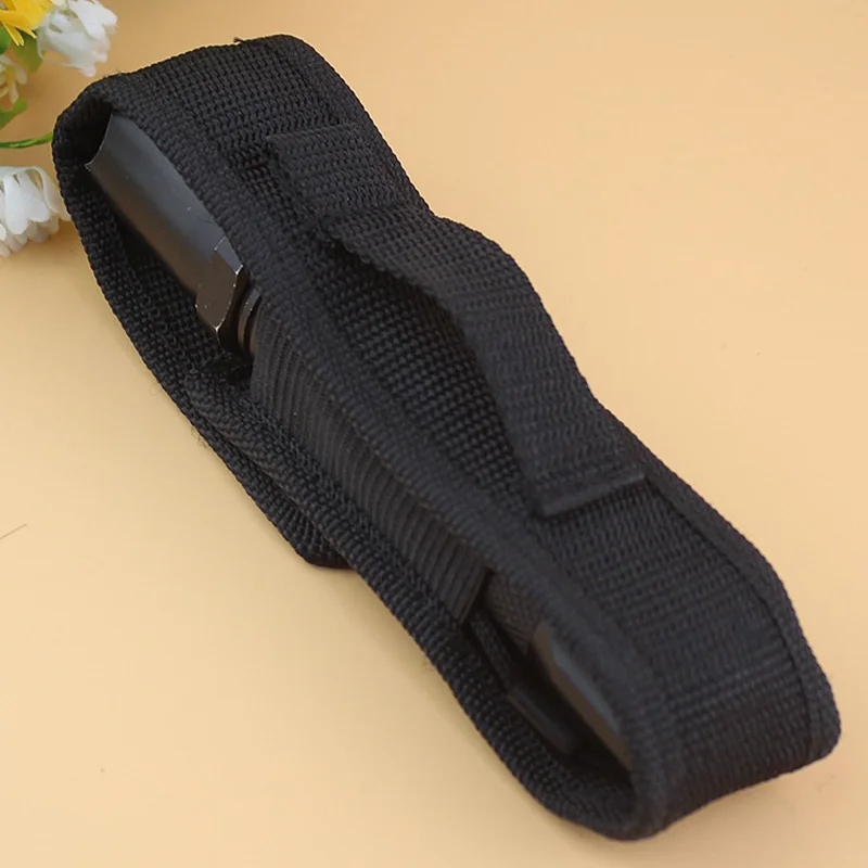 Molle Tactical Flashlight Pouch 4MM Single Magazine Holster Torch Holder Utility Tool Outdoor Hunting Key Knife Nylon Waist Bag