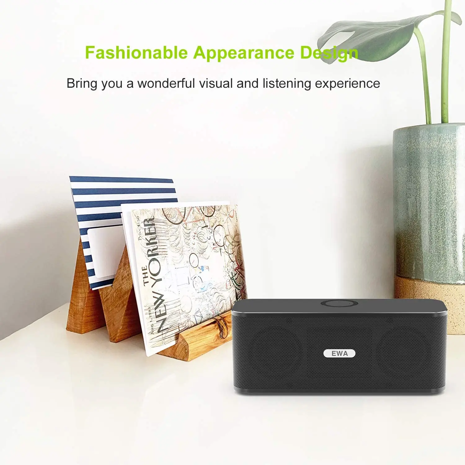 EWA Wireless TF Card Speaker 4000mA Ultra Long Playback Outdoor Portable Computer Bluetooth 5.0 Music Speaker