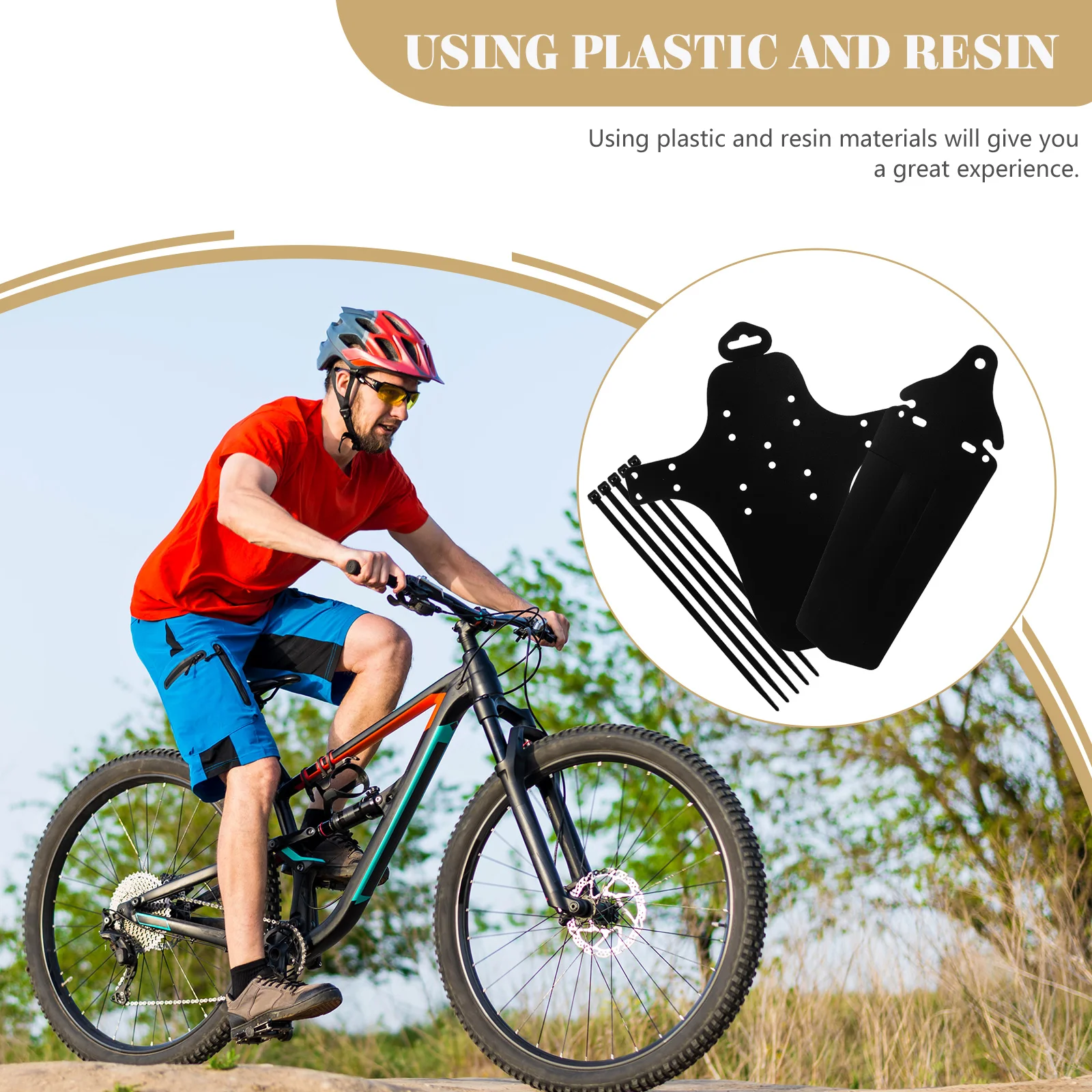 

1 set Cycling Mud Guard Creative Design Bike Mudguards Accessories