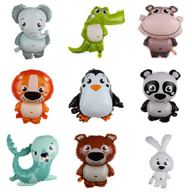 

Elephant Tiger Fox Penguin Panda Cartoon Animal Aluminum Balloon Anniversary Birthday Party Decoration Baby Bathtub