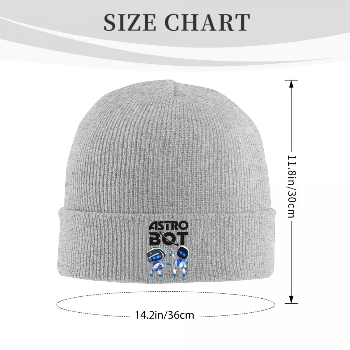 Astrobots Playroom Game Knitted Hat Women's Men's Beanies Autumn Winter Hat Acrylic Casual Cap