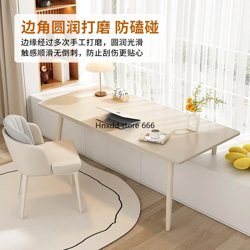 Modern Home Bay Window Desk, High-End Mesa Quarto, Slate Computer Desk, Luz Luxo