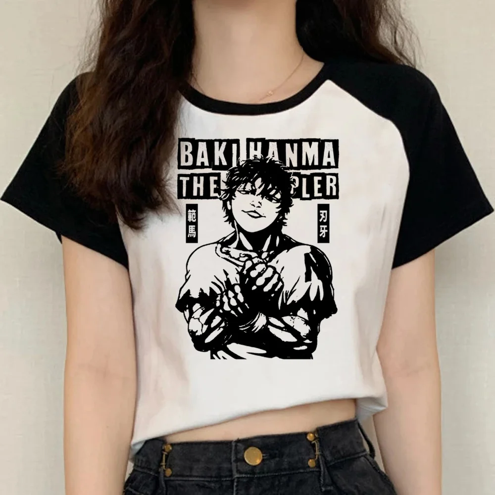 

baki Tee men summer comic graphic top man y2k manga clothing